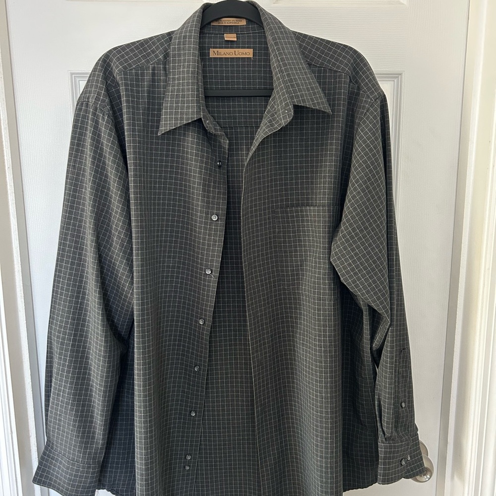 Men's Black Checkered Shirt